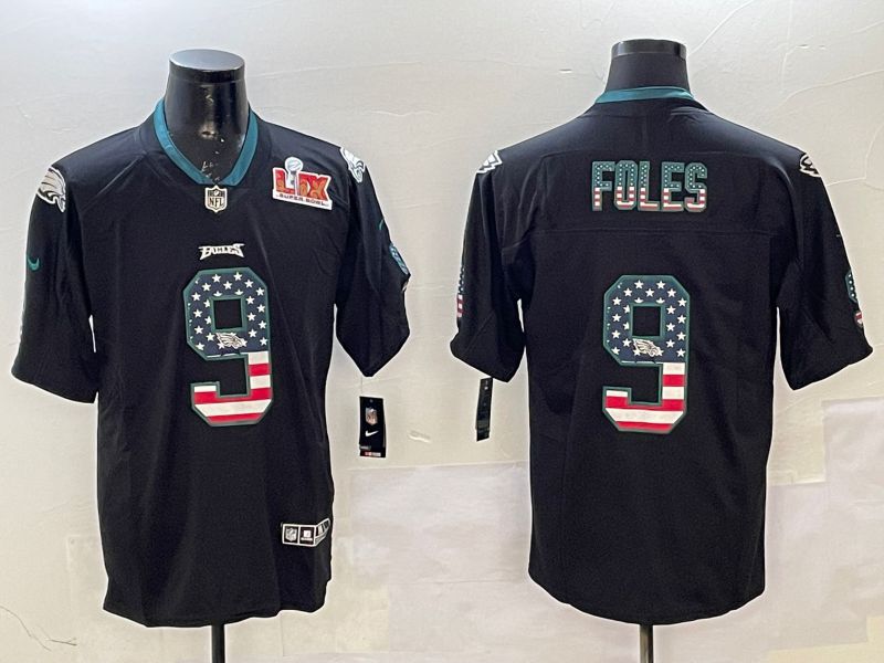 Men Philadelphia Eagles #9 Foles Black National Flag 2025 Nike Limited NFL Jersey style 2111->philadelphia eagles->NFL Jersey